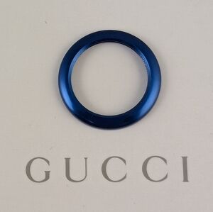 GUCCI WATCH METALLIC BEZEL/BLUE 💙
